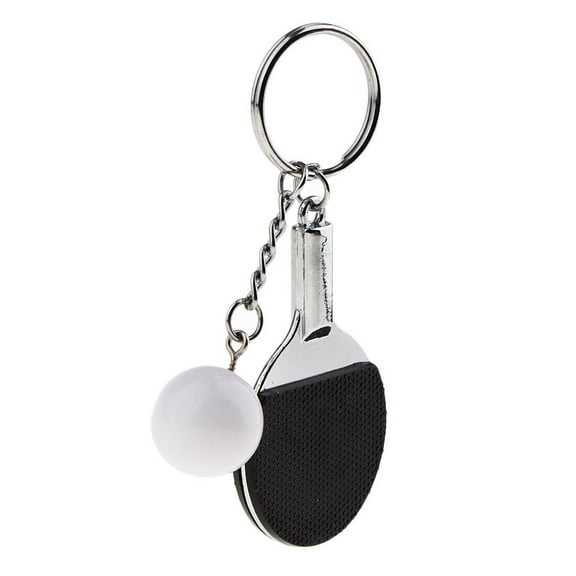 EHJRE Creative Designs Table Tennis keychain s Casual keychain black