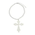 thumbnail image 1 of EHJRE Cross Necklace Fashion Costume Accessories Chunky for Party Birthday Holiday Sliver, 1 of 9
