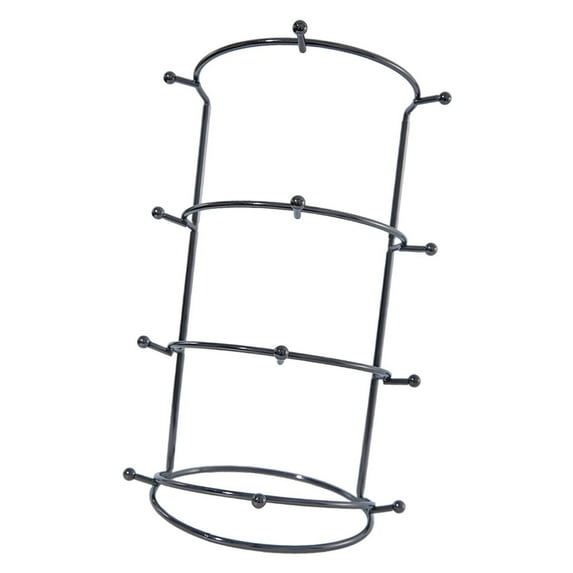 EHJRE Crown Display Stand Elegant Headband Stand for Shopping Centers Shop Wedding black 4 tier