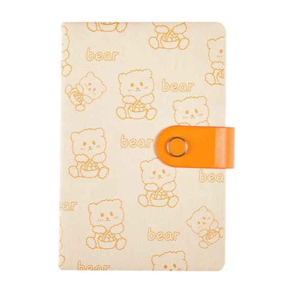 EHJRE Cute Bear Notebook Blank Diary for Students Personal Business Notebook B6 Blank yellow