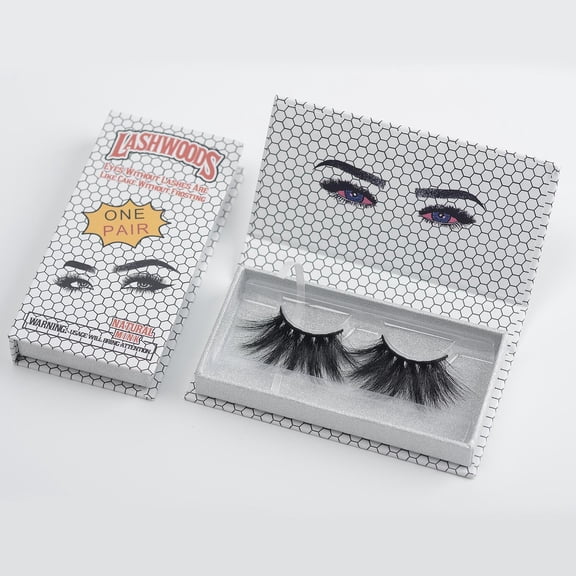 EHJRE Cute Empty Lash Box Packing Organizer Cosmetic Container for False Eyelashes, Convenient and Easy to Makeup Anywhere Silver