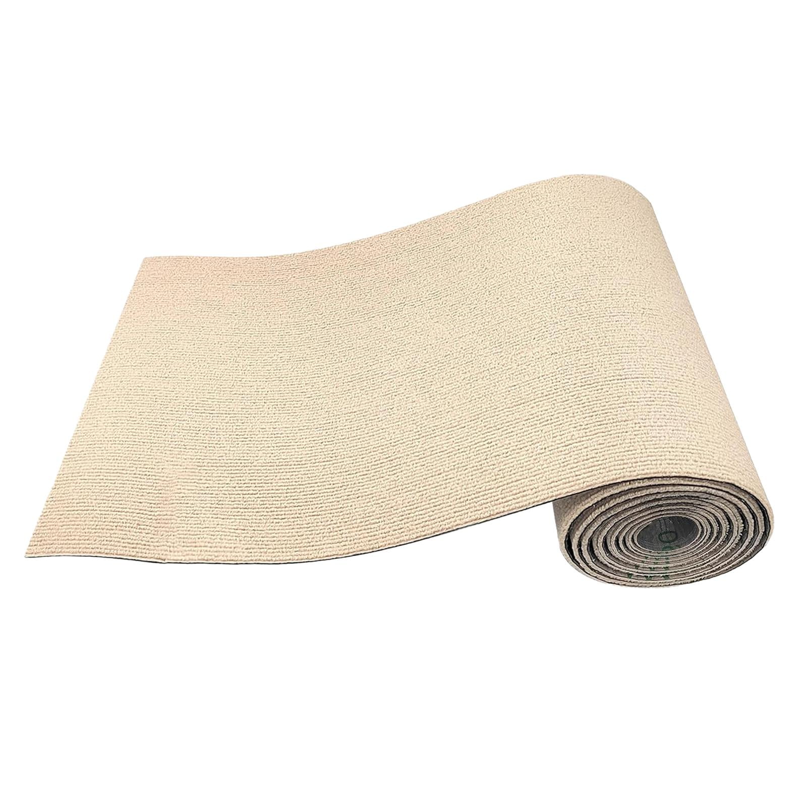 EHJRE Cuttable Scratching Mat for Cats, Self- Replacement Mat, 40 X 200 Cm, Cover for Scratching Post Shelves, Cat Carpet for Cat Scratching Post Khaki