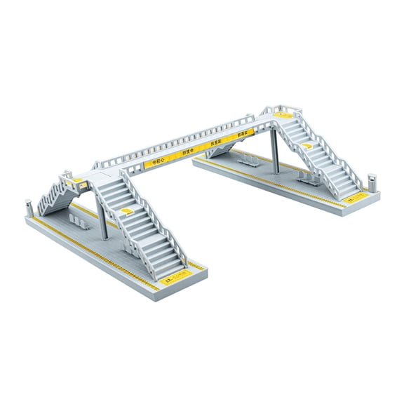 EHJRE DIY Pedestrian Footbridge Model Micro Landscape Micro Architectural Building