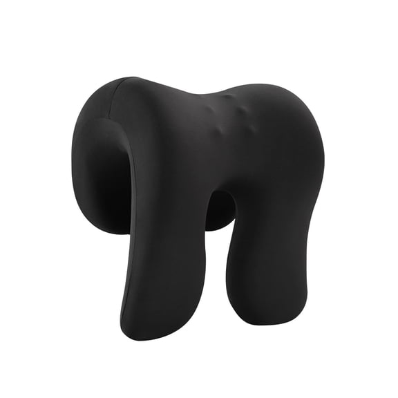 EHJRE Desk Sleeping Napping Pillow Removable Soft Office Chair Memory Neck Support Solid Black