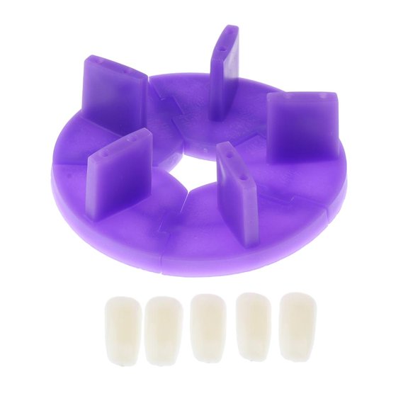 EHJRE Detachable Display Stand Holder , Professional Salon Flower Base Showing Rock for makeup tools Purple