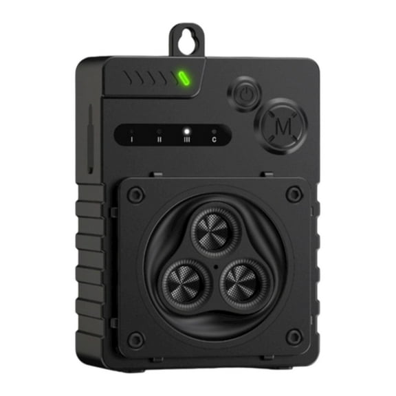 EHJRE Dog Barking Stop Ultrasonic Control Outdoor Anti Bark Device Repeller Silencer Black