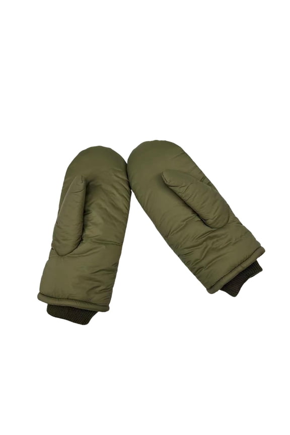 Down Mittens Winter Thermal Gloves Thickened Insulation Lightweight Comfort Hand Green