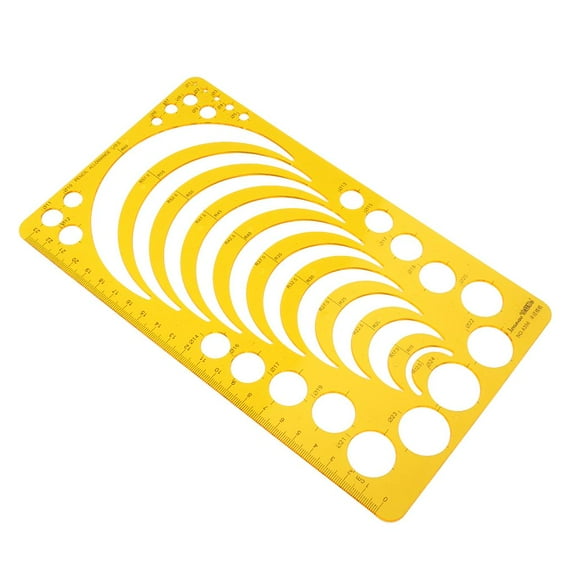 EHJRE Drawing Circular Circular Ruler Templates. Quilting Patchwork Drawing Templates