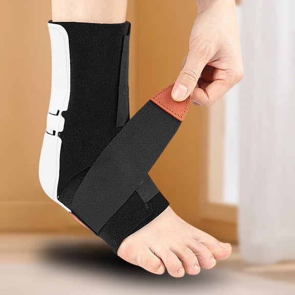 EHJRE Drop Foot Brace Comfortable for Men Women Lightweight with Adjustable Strap Hook Right M