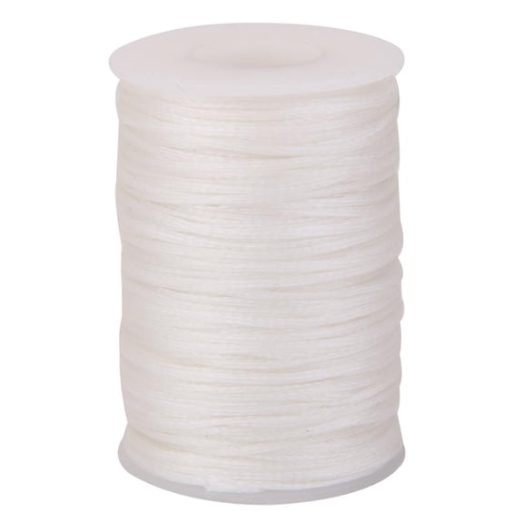 EHJRE Durable 70 .2mm Leather Waxed Thread Cord for DIY Stitching Thread white