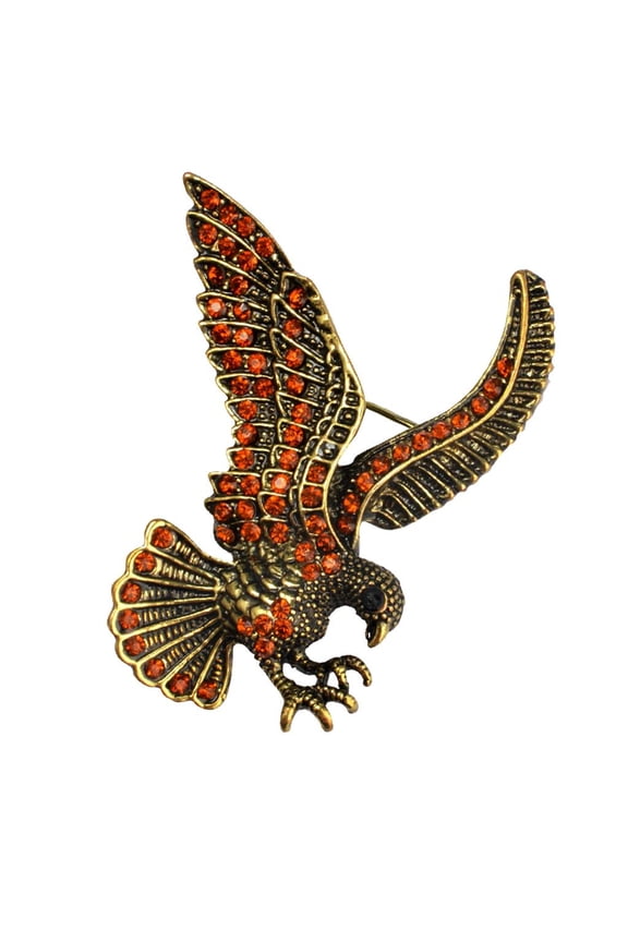 Eagle Animal Brooch Pin Clothing Accessories - Antique Bronze