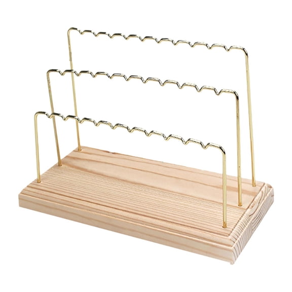 EHJRE Ear Display Holder Jewellery Storage Shelf Versatile Jewellery Storage Hanging Bar for Photo Props Necklace Bracelet 3 Tiers