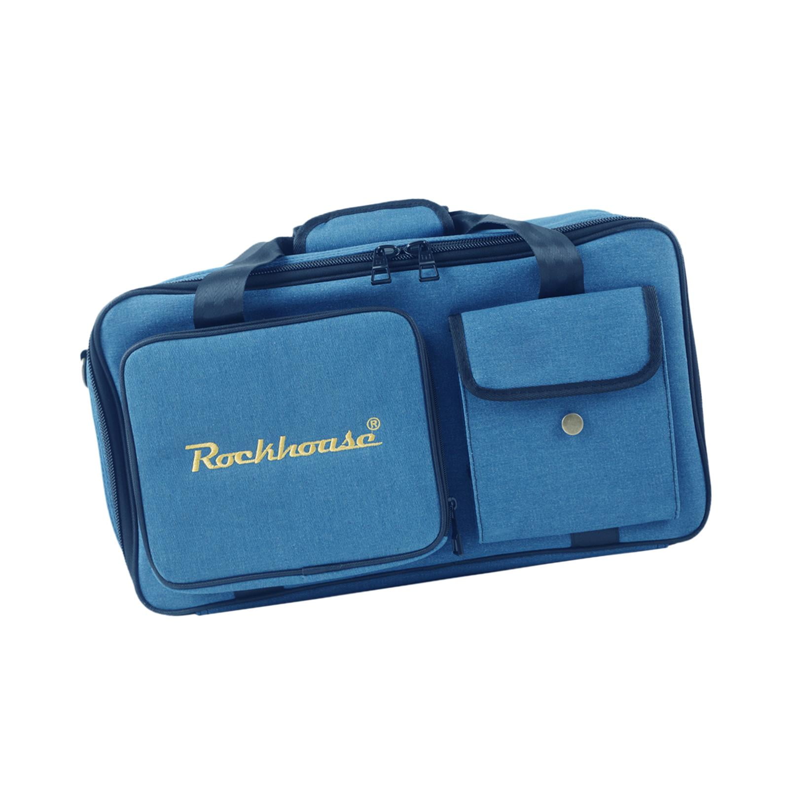 EHJRE Electric Guitar Pedals Storage Bag Scratch Resistant Organizer Multieffects Case M
