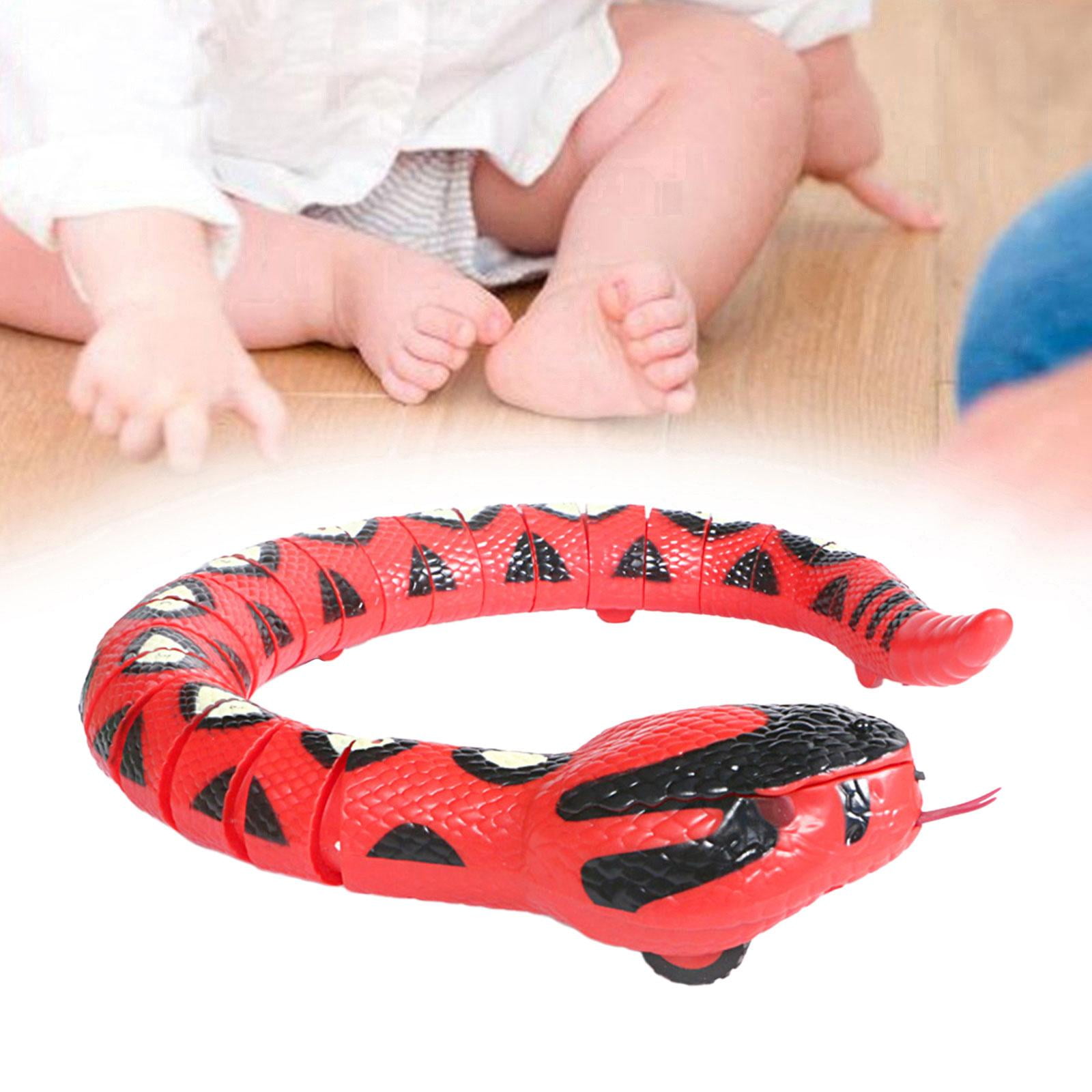 EHJRE Electric Snake Toy Snake Cat Toy Tricky Toy Simulation Crawling Snake Cat Toy Cat Interactive Toy for Indoor Pet Kitten Puppy red