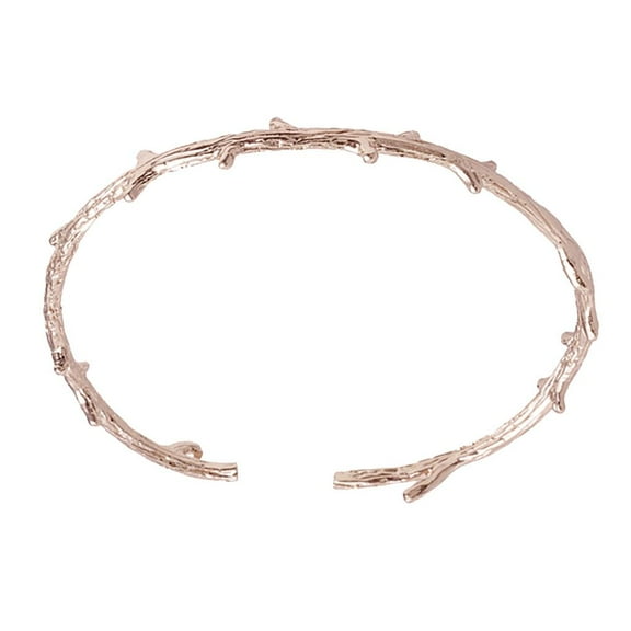 EHJRE Elegant Simple Open Wristband Tree Branches Cuff Bracelet Bangle Rose Gold
