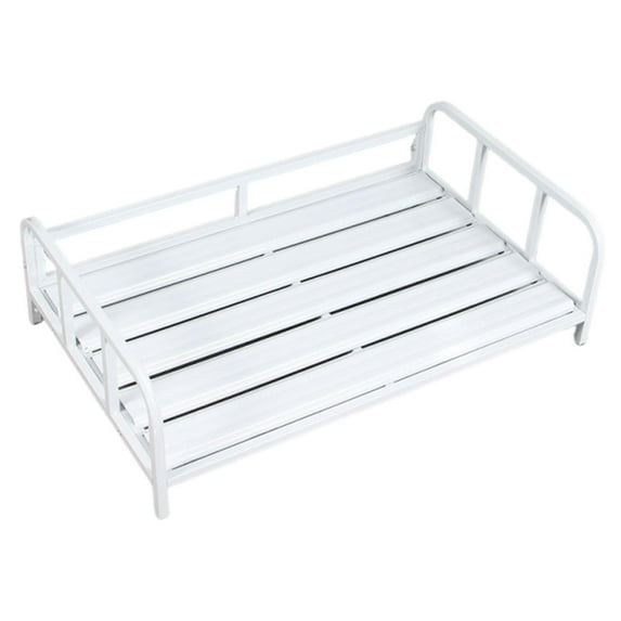 EHJRE Elevated Dog Bed Carbon Steel Outdoor Quick Set up Gifts Versatile Furniture White