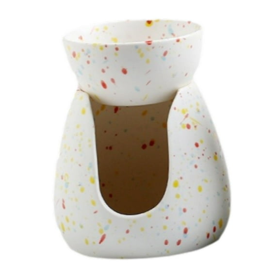 EHJRE Essential Oil Burner Ceramic Oil for Office Party Table Centerpiece Colorful Dots