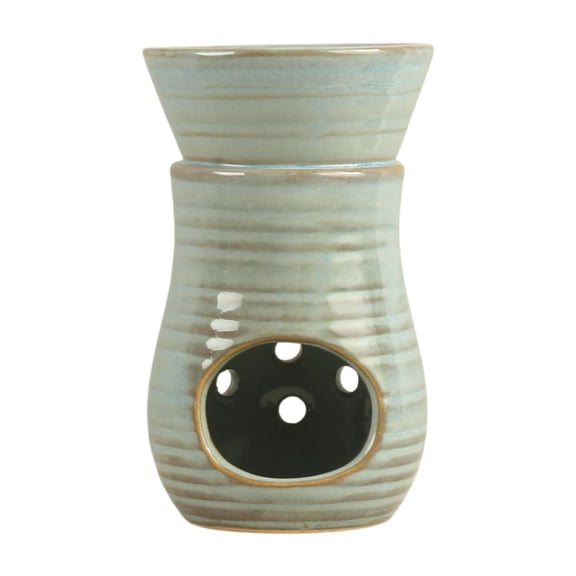 EHJRE Essential Oil Burner Decorative Ceramic Oil Diffuser for Bedroom Holiday Blue