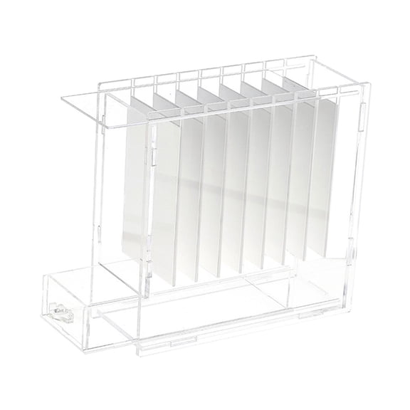 EHJRE Eyelash Holder False Eyelash Organizer 8 Grids Dustproof Clear Eyelash Extension Storage Case for Individual Eyelash Clusters