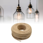 EHJRE Fabric Electrical Cord Rope Wire Lamp Cord 2x0.75mm 5M Lighting Rope Cable Wire for Table Lamp Industrial Retro DIY Projects
