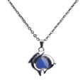 thumbnail image 1 of EHJRE Fashion Color Change Jewelry, Dolphin Heart Pendant Feeling Emotion Choker Mood, 1 of 9