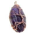 thumbnail image 1 of EHJRE Fashion Tree of Life Copper ped Teardrop Natural Gemstones Necklace 6, 1 of 9