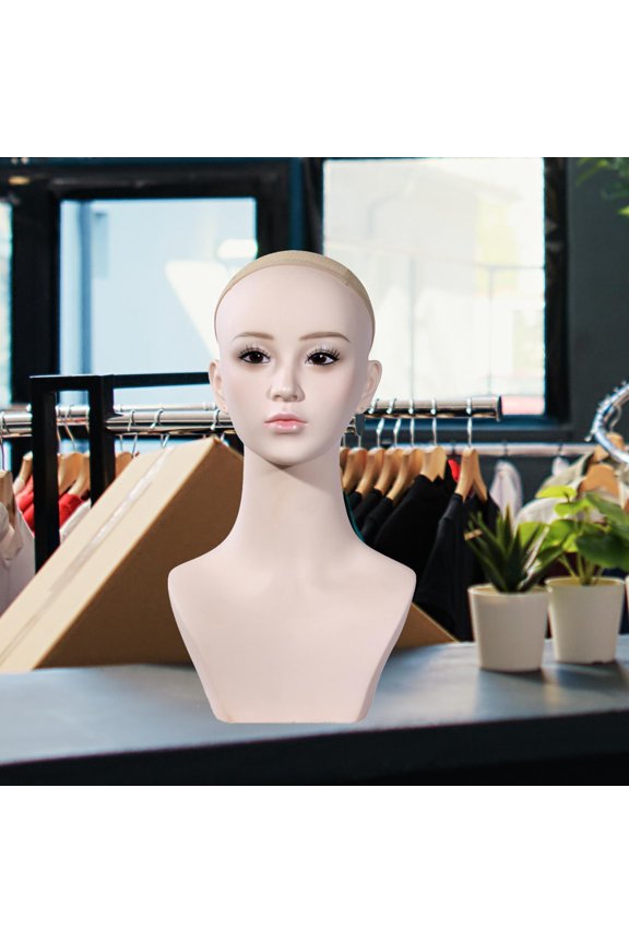 Female Mannequin Head Tabletop Multifunctional Manikin Head for Personal Use