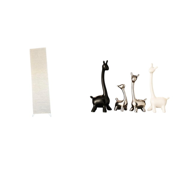 EHJRE Floor Lamp Shade Minimalist Lampshade Creative Light Cover Elk Deer Statue Ceramic Giraffe Statue Functional Paper Ceramic Suitable for living room bedroom bathroom bookshelf cabinet