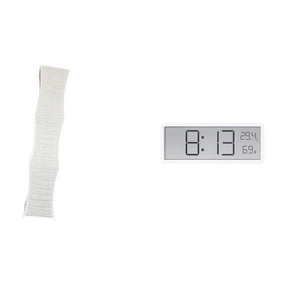 EHJRE Floor Lamp Shade Paper Minimalist Lampshade Digital Wall Clock Light Cover Creative Bedroom Lighting Multifunctional Temperature Humidity Display Suitable for Office Home Living Room