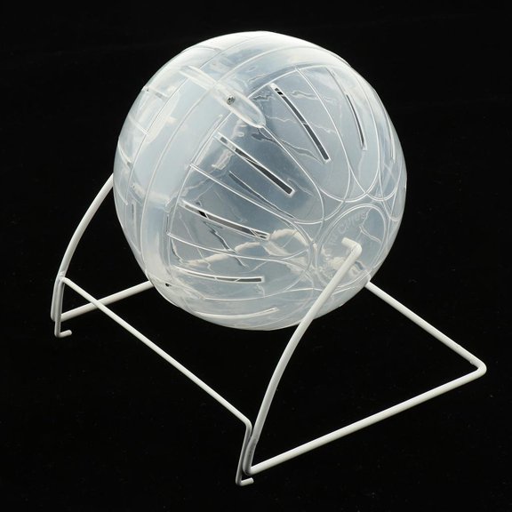 EHJRE Fun Running Ball Grounder Jogging Hamster Pet Small Exercise Toy - Transparent, as described