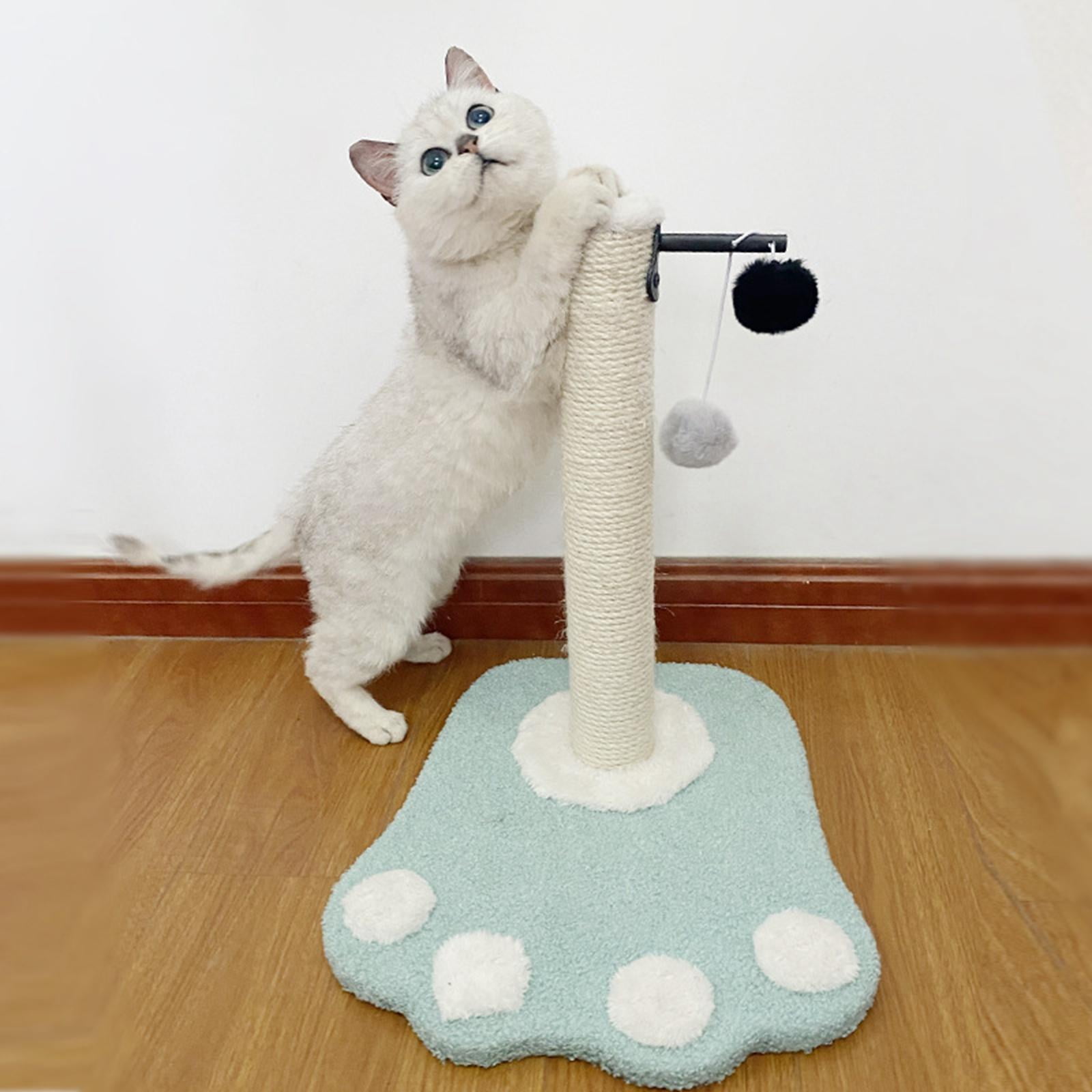 EHJRE Funny Cat post for scratching Scratcher Sisal Activity Centre Kitten W/ Balls Cats Climbing Shelf for Training Grind Claw Pet Supplies , Green