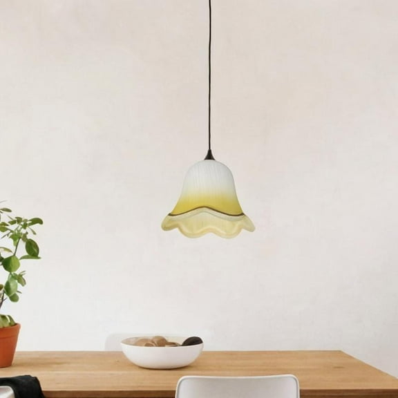 EHJRE Glass Lamp Shade Decor Hanging Fits E14 Pendant Light Lamp Cover Chandelier Shade for Bedroom Kitchen Dining Room