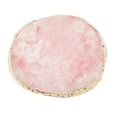 thumbnail image 1 of EHJRE Gold Edge Imitation Agate Palette Display Pad Coaster Cup Mat Ornament Pink, 1 of 9