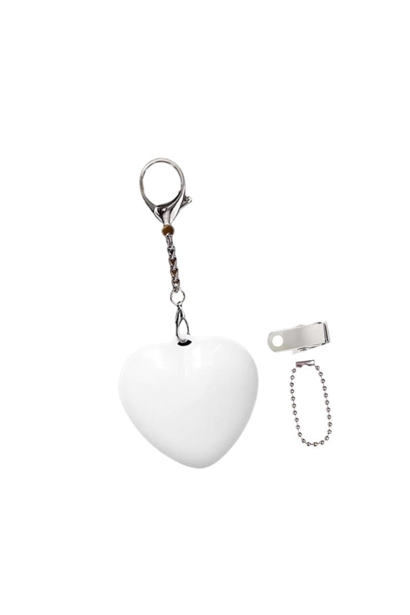 Handbag Light, Portable LED Keychain Lamp, Mini Touch Lamp, Decorative with Chain, USB Charging Function for Backpack, School, Outdoor Use White Heart