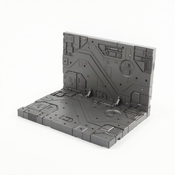 EHJRE Hangar Model Display Stand Diorama Base Durable Plastic Modular Design for Infinite Expansion for Miniature Figures and Kits
