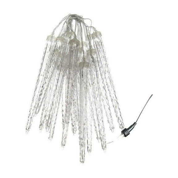 EHJRE Hanging Icicle Christmas Lights 26.25 ft 128 LED for Outdoor Courtyard Patio