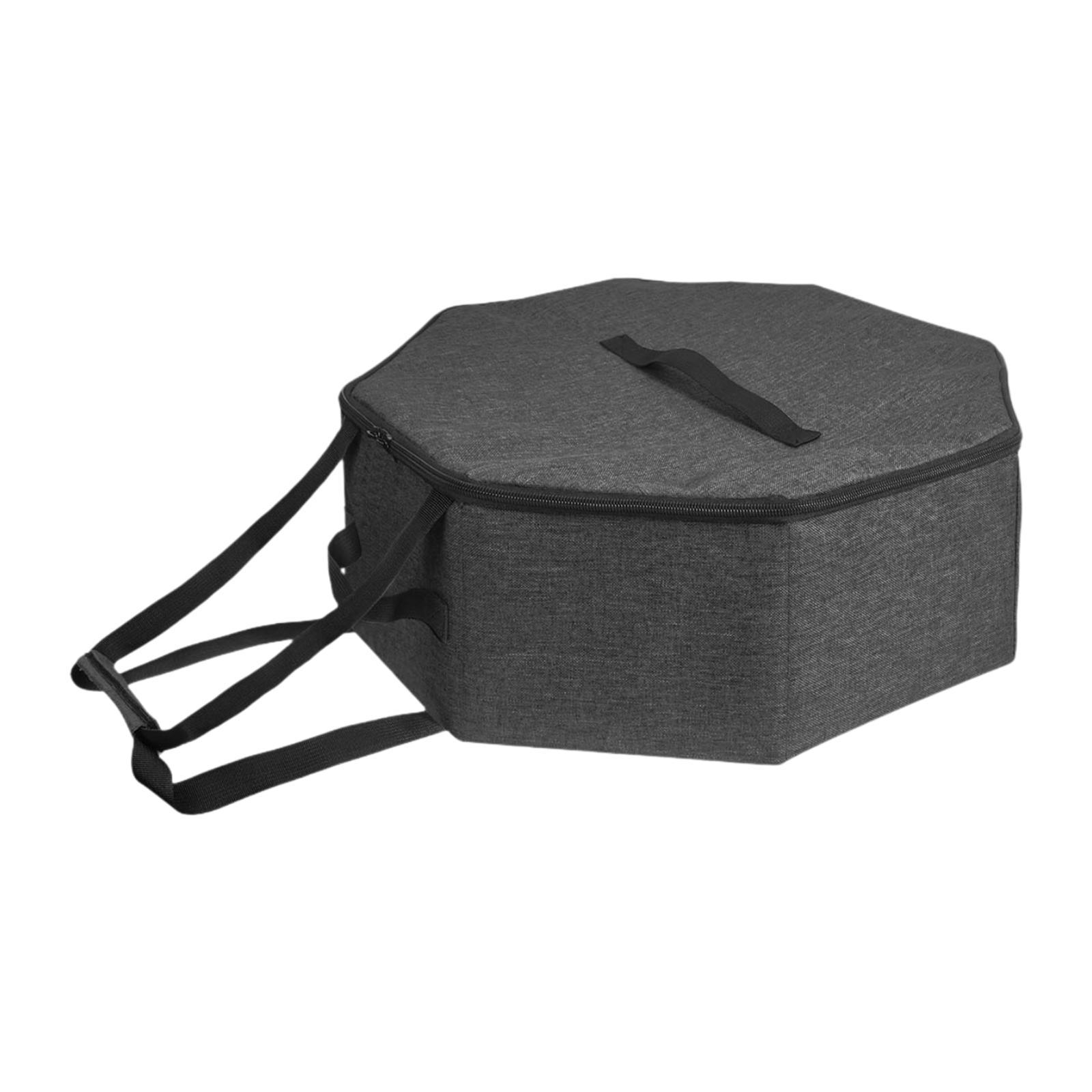 Hat Box for Travel Carrier Men Women Dia 17 inch Lightweight Zipper Closure with