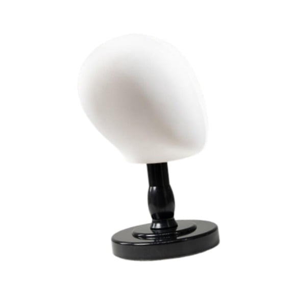 EHJRE Hat Display Stand Manikin Head Wig Making Base Freestanding Wooden Cap Holder Model Portable Tabletop Design Crafted From Solid Wood Cloth And PP Suit Black