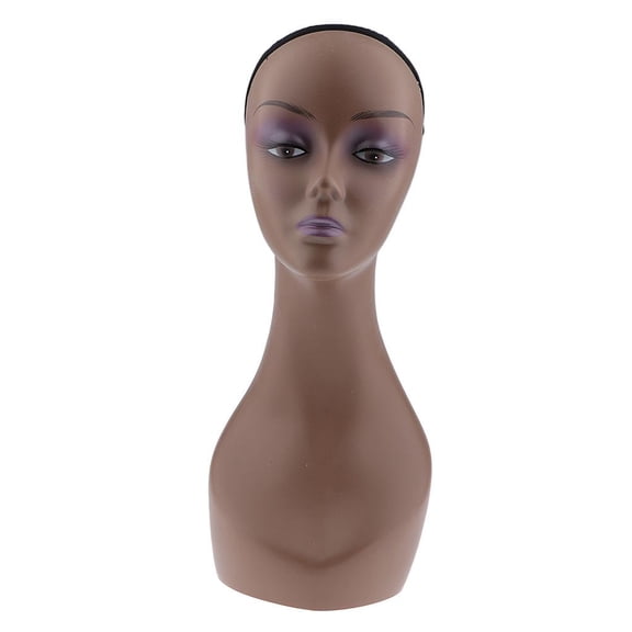 EHJRE Head for Wigs Making Display Practice Training Styling Bald Professional Cosmetology Female with Mount Hole