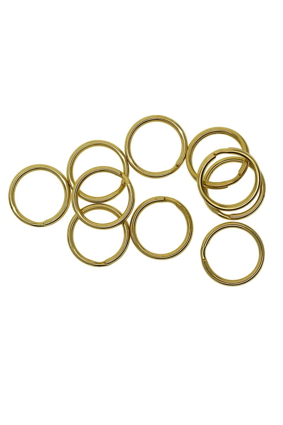 Heavy Duty Plated Brass Round Edged Split s/Key s/Key Chain Links