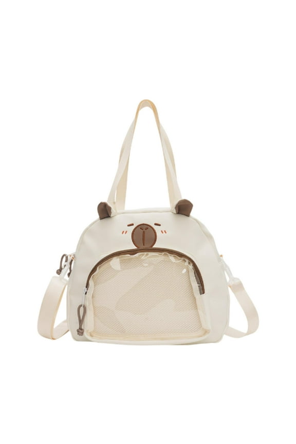 Ita Bag Bag Capybaras Shoulder Bag for Shopping Halloween Anime Display White