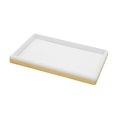 thumbnail image 1 of EHJRE Jewelry Display Tray Brushed Leather Jewelry Holder for Selling Drawer Rings White, 1 of 9