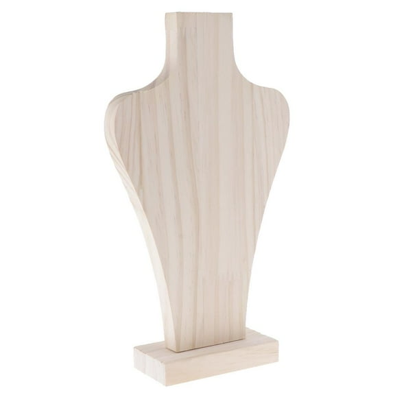 EHJRE Jewelry Display Wooden Mannequin Bust For Necklace Choker Stand Rack 22.5cm S-22.5cm
