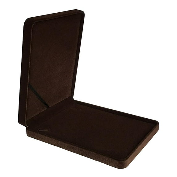 EHJRE Jewelry Organizer, Necklace Storage, 19x24cm, Ear Box, Velvet Holder, Coffee