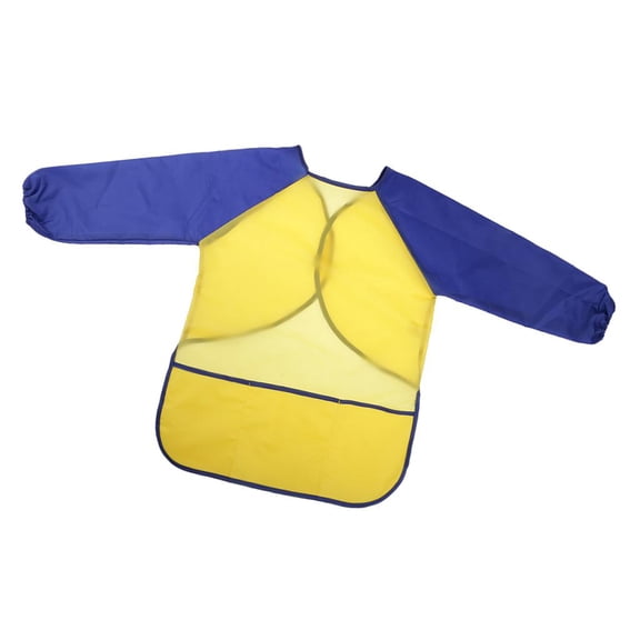 EHJRE Kid Children Art Craft Apron Long Sleeve Painting Waterproof Smock Yellow