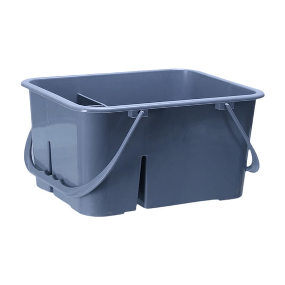 EHJRE Large Cleaning Supplies Storage Tool Bucket Shower Tote Multipurpose 4 Compartment with Double Handle Storage Basket for Dorm