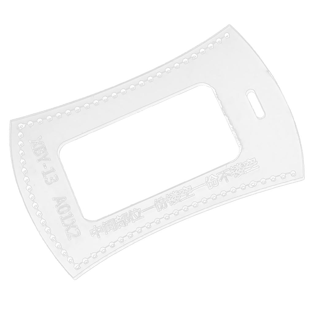 Acrylic Card Bag Template Set | 9 Piece Transparent Templates For Crafting & Sewing | No Instructions Included