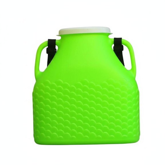 EHJRE Live Angling Pail Large Capacity Portable fishing Container with Shoulder Strap Ergonomic Handle Anti Tip Fishing Pail for Outdoor, Car Transport Green 20L a