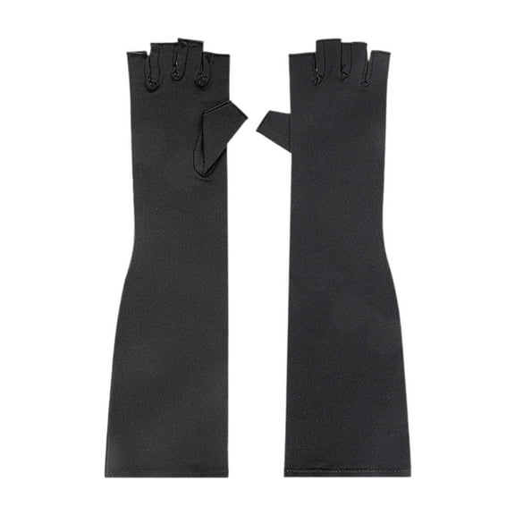 EHJRE Long Compression Gloves Finger Protector Multifunctional Cycling Gloves Fitness M 38.2cmx11.2cm