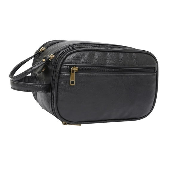 EHJRE Makeup Bag Cosmetic Case for Women Portable Make up Organizer Toiletry Bags with Handle for Perfume Eyeshadow Lotion Lipstick black